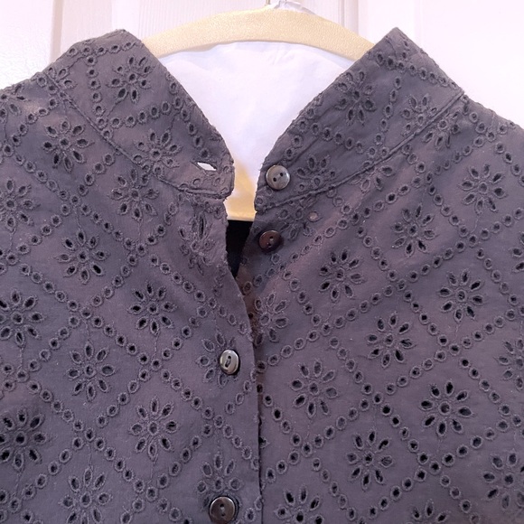 Batsheva Grace Blouse in Black Broderie Anglaise 16 - Picture 6 of 16